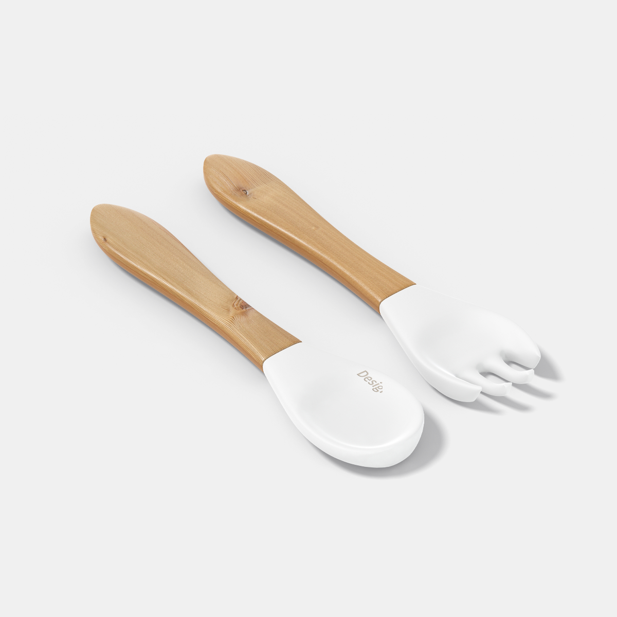 Vintage Enamel Wooden Spoons