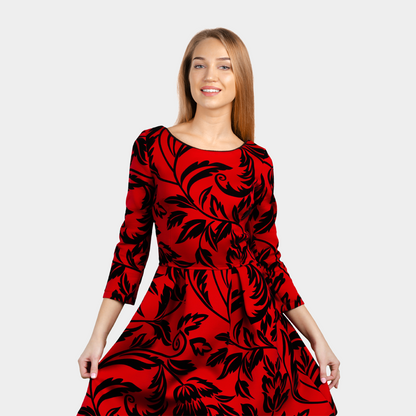 Flirty Flounce Hem Wrap Dress